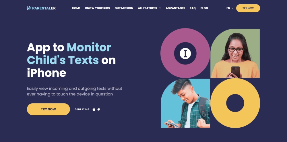 App to Monitor Child's Texts on iPhone