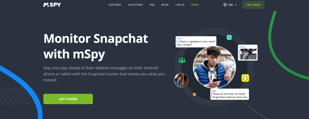 Monitor Snapchat with mSpy